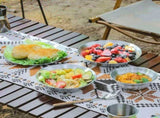 Stainless Steel Outdoor Dinnerware Set BBQ Plates & Bowls Heat-Resistant, Durable 201 V1366-AZ2-W-11689