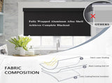 Blackout Roller Shades Cordless Blinds for Windows, Free-Stop Shades with Valance, Thermal Insulated V1258-DP02-C-1295