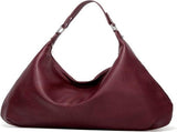 Womens Hobo Shoulder Bag, Vintage PU Leather Large Capacity Tote With Zipper And Adjustable Strap V1237-ZY-807-217