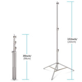 Hridz Stainless Steel 2.8m Heavy Duty Light Stand for Studio Softbox Bowen Lights Photography Studio V571-32850535469