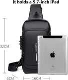 Shoulder Bag - Crossbody Bag - Men's and Women's - Waterproof - Anti-Theft - USB Port V1188-MS-313-0050