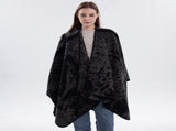 Trend Fashion Faux Cashmere Knit Wrap, Versatile Matching Shawl In Black Grey Tone V1221-XM-LB2122-ZS57