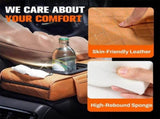 Car Center Console Organizer with Cup Holders & Phone Holder, PU Leather Armrest Storage Bag for V1366-AZ2-W-10820