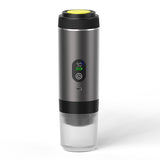 Grey 3-in-1 Portable Espresso Maker with Self-Heating and One-Touch Cold Hot Brew - Smart Digital V888-ELOSUNG45352