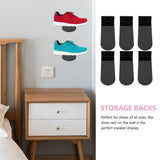 1 Set of Suspending Shoes Display Stands Acrylic Sports Shoes Racks for Shop V1369-AZ3-W-15684