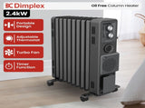 Dimplex Oil Free 2.4kW Column Heater w/ Turbo Fan and Timer in Black ECR24TIF