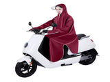 Electric Bike Raincoat Enlarged Protection Oxford Cloth Adults Sleeve Rain Poncho for Cycling Wine V1294-YM0710-3117230318715