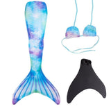 Swimming Fins Monofin 110 for Kids Adults Mermaid Tail Monofin for Water Sports V1188-MAG101-08224-9