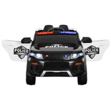Rigo Kids Electric Ride On Patrol Police Car Horn Music Remote Black RCAR-POLICE-RGROVER-N-BK