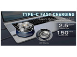 Titanium Men's Rechargeable Shaver, Wet/Dry Cordless Beard Razor V1263-JX-4010