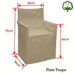 Rans Alfresco 100% Cotton Director Chair Cover - Plain Taupe V442-RAN-COUCHC-DIRECTORPLAIN-TAUPE-SH