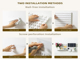 CARLA HOME Pegboard Combination Kit with 4 Pegboards and 18 Accessories Modular Hanging for Wall LSB-36101