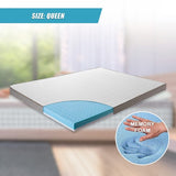 Queen Cooling Gel Memory Foam Mattress Topper CertiPUR-US Certified Foam V63-835381