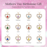 18K Rose Gold Necklaces for Women, 928 Sterling Silver Gifts for Mothers Day, Jewelry for Wife Mom V1164-325773
