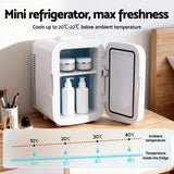 Glacio Mini Fridge Portable 13L White Electric Cooler Warmer 12V 220V PFN-B-13-WH