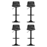 Artiss 4x Bar Stools Padded Seat Gas Lift Black BA-KJ-GL-BPP-SPU-BKX4