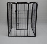 YES4PETS 4 Panels 100 cm Pet Dog Cat Puppy Rabbit Exercise Playpen Fence w Door V278-HPL100-4-B-DOOR