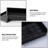 3 Sets Plastic Germination Nursery Pots for with Drainage and Plant Breathing Black V1369-AZ3-W-20025