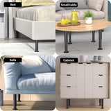 4 Pcs Legs of Furniture Reglables of 12 a Black, Bed Sofa, Chair Table, Coiffeuse Cadre of Bed V1237-MS-626-143