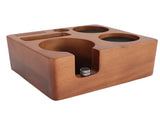 58mm Wooden Coffee Tamper Station Adjustable Multifunctional Coffee Portafilter Tamper Holder Stand V1294-YM0901-3113240240711