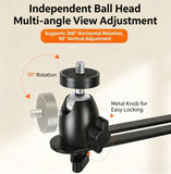 Hidden No-Drill Projector Stand, Sofa Bed Gap Floor Projector Mount with Adjustable Height, 360&deg V1188-MS-601-012