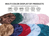 Women's Satin Rhinestone Sleeping Hat Night Sleep Cap Hair Care Salon Makeup Muslim Hijab Head Cover V1192-AZ-W-25995