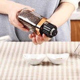 Orku Single Salt or Pepper Grinder 180ml Glass Manual Mill with Rose Gold Lid V238-SUPDZ-28247827284048