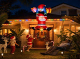 Jingle Jollys Christmas Inflatable Climbing Santa 3.5M Height LED Decorations Illuminated XMAS-INF-SNOWMAN-CLIMB-8FT