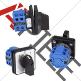 Universal Rotary Cam 20A 3 Position 8 Terminals 690V Cam Changeover Switch V1237-ZY-528-304