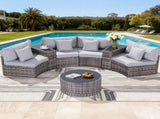 Gardeon 4 Seater Outdoor Sofa Set 7PCS Table Chair Set Garden Rattan Patio Furniture ODF-SOFA-7PC-RTA-GE-ABC