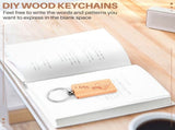 50 Blank Wooden Keychain Rectangular Engraving Key ID Can Be Engraved DIY V1192-AZ-W-23787