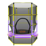 Kahuna Mini 4.5 ft Trampoline Yellow Purple TRA-FJP-45-YLPU