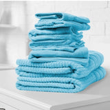 Royal Comfort Eden Egyptian Cotton 600 GSM 8 Piece Towel Pack Aqua ABM-231919