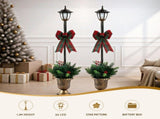 Jingle Jollys Christmas Lights 125cm Lamp Post 50 LED Fairy Light Decorations XMAS-MOT-LAMP-BRX2