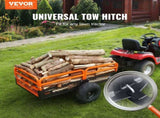 Heavy Duty Steel ATV Dump Trailer, 1500-Pound Load Capacity 15 Cubic Feet, Tow Behind Dump Cart V952-HYTCWGK15CUFTPB5GV0