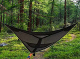 Portable triangular hammock for multiple people, outdoor camping aerial hammock, 3-point design for V1188-MS-313-0697