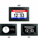 GOMINIMO Day Date Calendar Clock Dementia Clock Digital Alarm Clock with Large LCD Screen V227-3720402110580