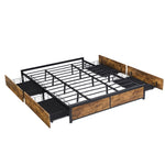 Levede Metal Bed Frame Mattress Base King BF1050-K