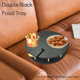 Premium Reusable Appetizer Wine Holder Plate for parties Catering and Home Use-Cocktail Buffet V1192-AZ-W-12083