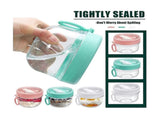 6pcs 20oz Overnight Oats Containers with Lids & Spoons Leakproof Yogurt Salad Jars V1263-JX-311
