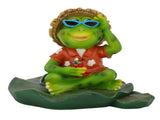 Floating Frog Statue Cute Resin Frog Sculpture Garden Ornament for Outdoor Pond Decoration V1294-YM0523-3111210410611
