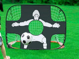 2 in 1 Portable Foldable Soccer Goal with Detachable Target - Red V1308-DSZKI-100-2