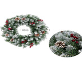 artificial Christmas Christmas door decoration, 50cm Christmas 60cm Christmas V1106-128-96434-GRN-60CM