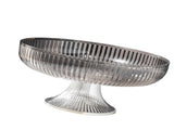 Fruit Plate Multifunctional Plastic Stylish Space Saving Decorative Snack Bowl for Candy Nuts Silver V1294-YM0706-3118230262412