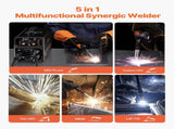 Pro MIG Welder, 250Amp Pluse Mig Welding Machine, 5-in-1 Synergic Welder Machine MIG Pluse/Gas V952-MIGYXHJ5H125812USV3