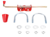 17.3in Farm Gate Anchor Farming Livestock Fence Gate Drop Rod Cattle Gate Accessory for Tube Gate V1294-YM0901-3111250059811