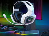 2.4GHz Wireless Gaming Headset with Flip Mic for PC White V1263-JX-7062