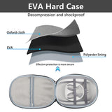 Hard Carrying Case Compatible with VR Gaming Headset and Touch Controllers Accessories with Mesh V1192-AZ-W-10893