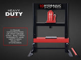 10 Ton Hydraulic Shop Press Workshop Jack Bending Stand H-Frame Tool Stand V379-10TSHPPRSS