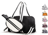 Pickleball Bag Tote Crossbody Shoulder Bag with Adjustable Strap Multi-Compartment Sports Racket Bag V1308-DSZKI-1801-4
